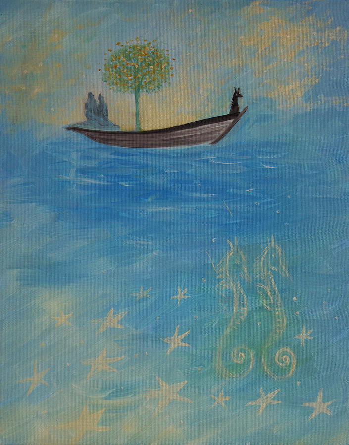 Sailing Painting by Tone Aanderaa