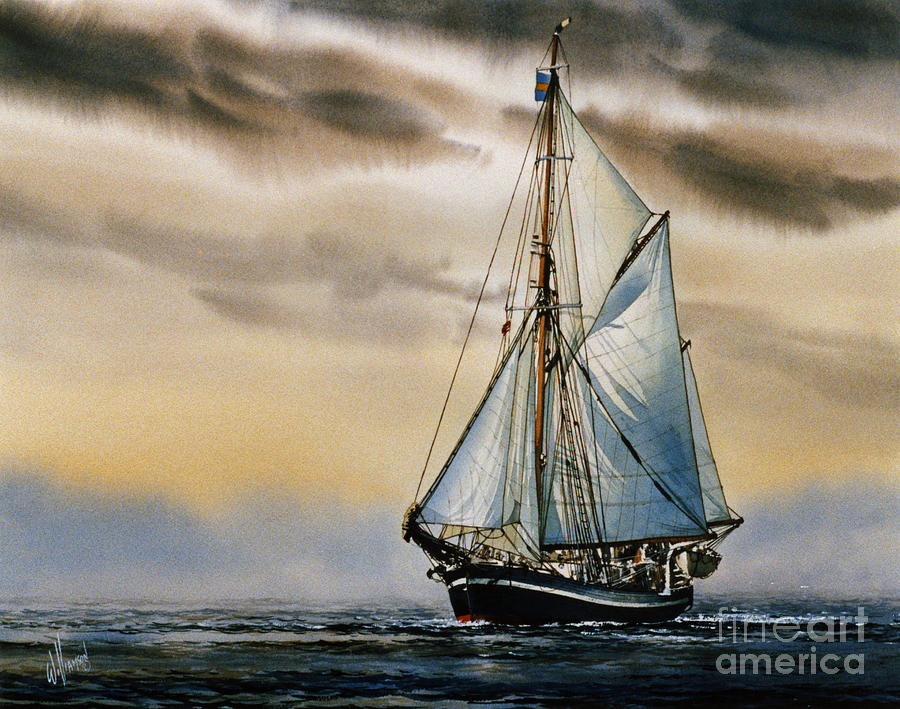 Sailing Vessel SEUTE DEERN Painting by James Williamson