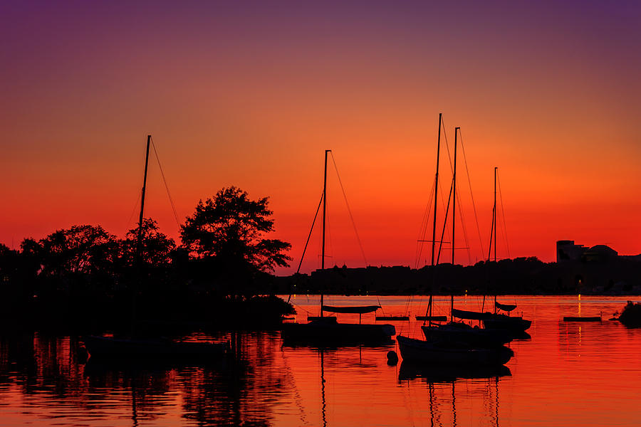 Sailors Delight Boston Sunset Photograph by Sylvia J Zarco
