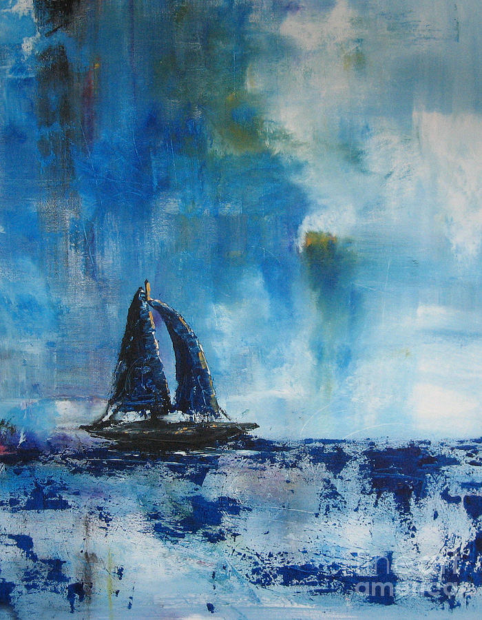 Abstract Painting - Sailors Delight by Shawna Erback by Moonlight Art Parlour