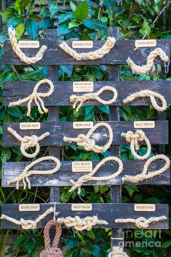 Sign Photograph - Sailors Knots Key West by Ian Monk
