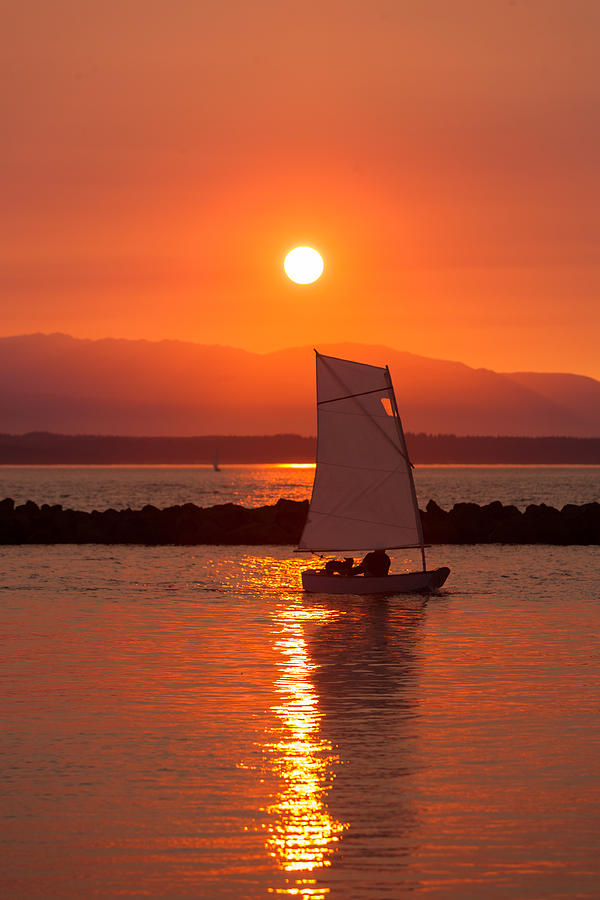 Sunset Photograph - Sailors Solitude 1 by Scott Campbell