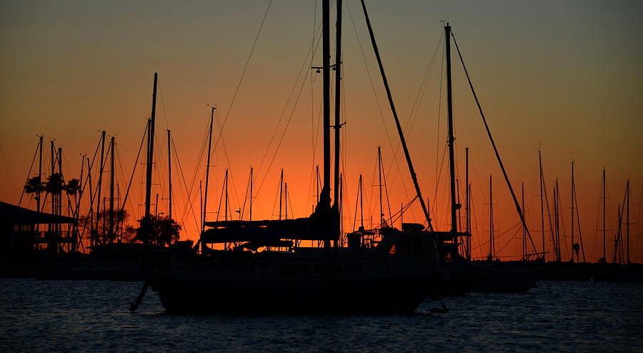 Sailors sunset Photograph by David Lee Thompson