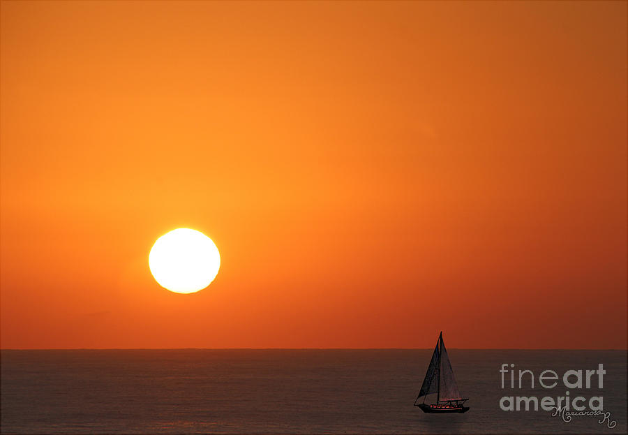Sails at Sunset Photograph by Mariarosa Rockefeller