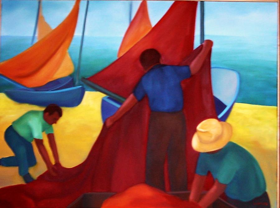 Sails Painting by Clotilde Espinosa