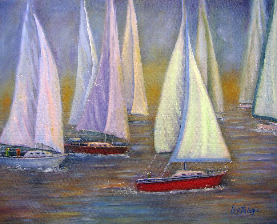 Sails Painting by Loretta Luglio