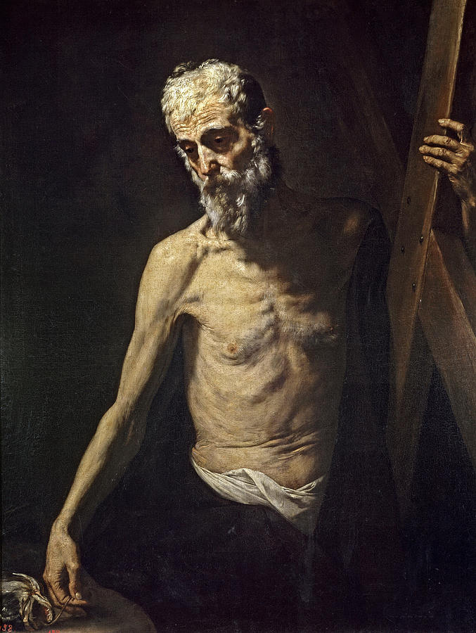 Jusepe De Ribera Painting - Saint Andrew by Jusepe de Ribera