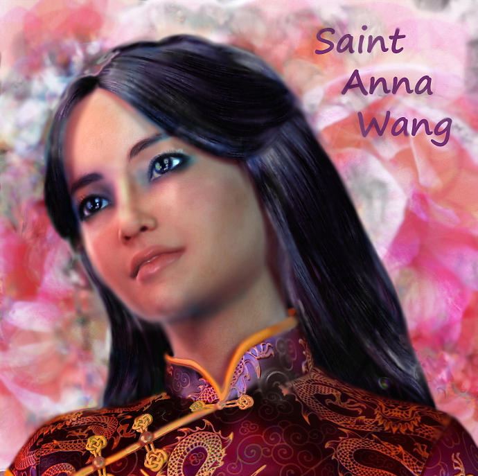 Saint Anna Wang/2 Painting by Suzanne Silvir