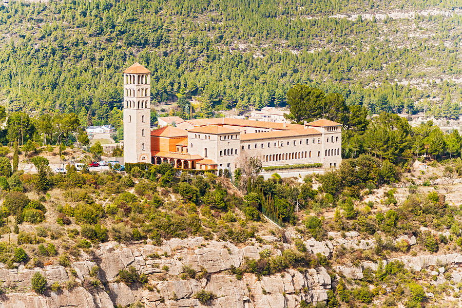 Monastery Photograph - Saint Benedict Monastery in Catalonia near Barcelona by Marek Poplawski