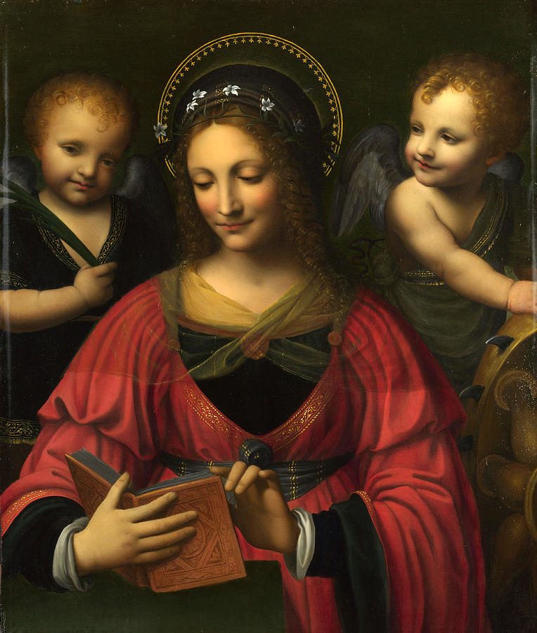 Saint Catherine Painting - Saint Catherine by After Bernardino Luini