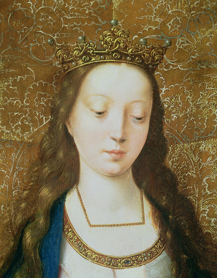 Up Movie Painting - Saint Catherine by Goossen van der Weyden