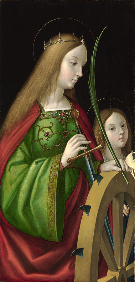 Saint Catherine of Alexandria Painting by Antonio Solario