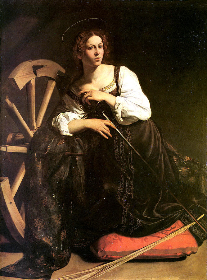 Saint Catherine of Alexandria Digital Art by Caravaggio