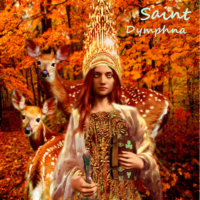 Saint Dymphna Painting by Suzanne Silvir