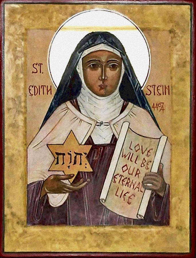 Icons Painting - Saint Edith Stein by Fr Richard G Cannuli OSA