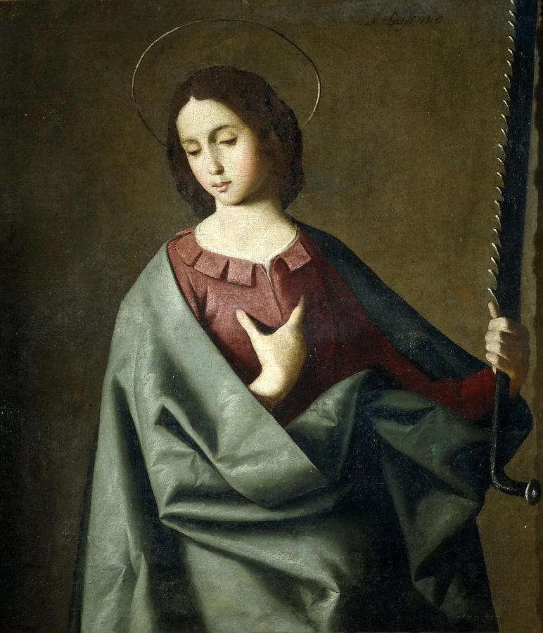 Saint Eufemia Painting by Francisco de Zurbaran