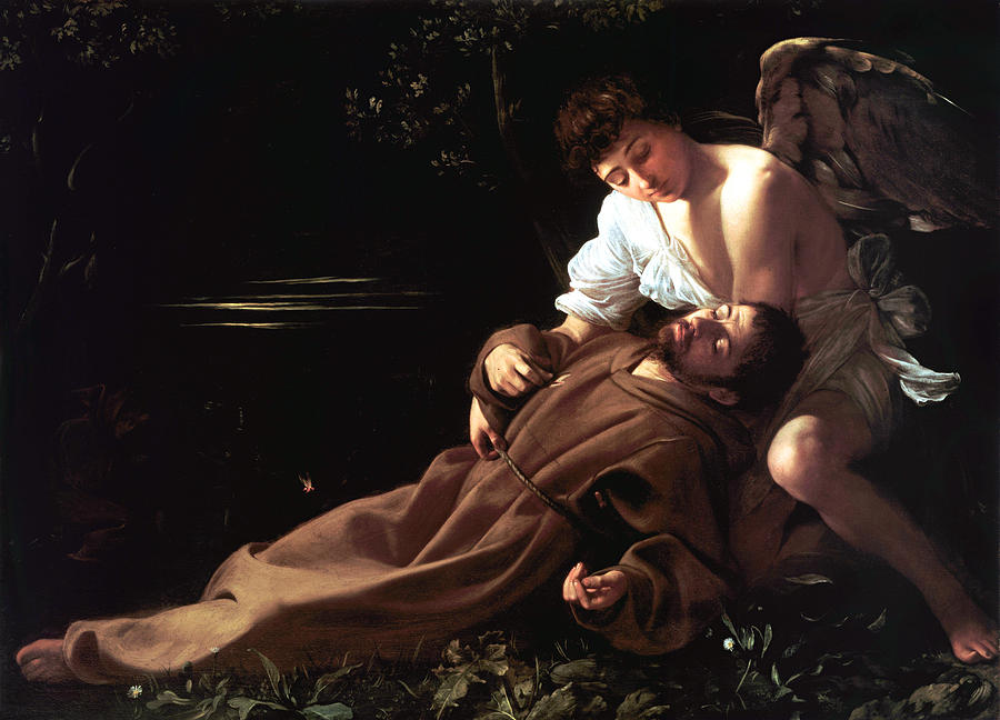 Saint Francis of Assisi in Ecstasy Digital Art by Caravaggio