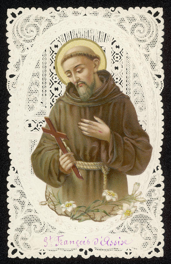 Saint Francis Of Assisi Drawing by Mary Evans Picture Library Fine