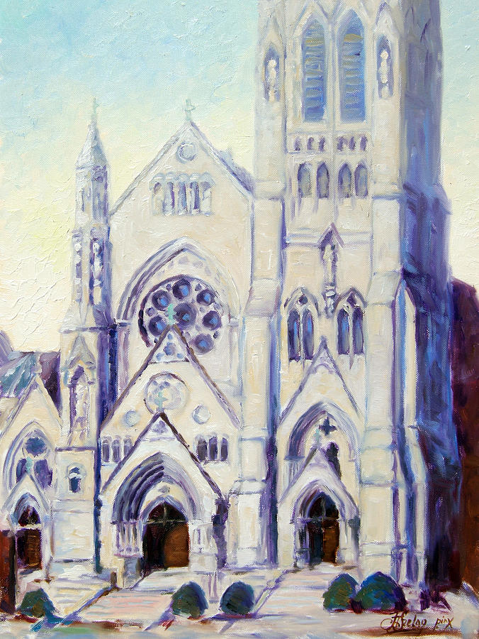 Saint Francis Xaviere College Church - St.Louis Painting by Irek Szelag
