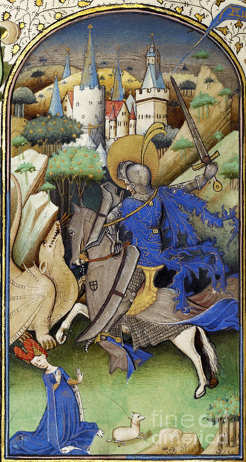 Dragon Photograph - Saint George And The Dragon by Getty Research Institute