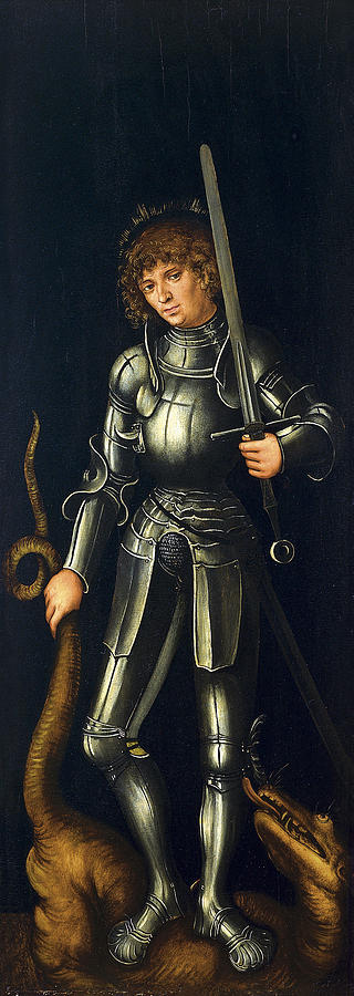 Saint George Painting by Lucas Cranach the Elder