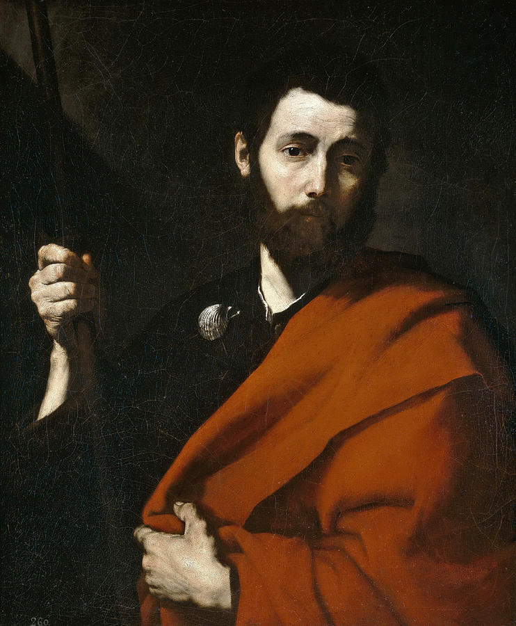 Saint James the Greater #4 Painting by Jusepe de Ribera