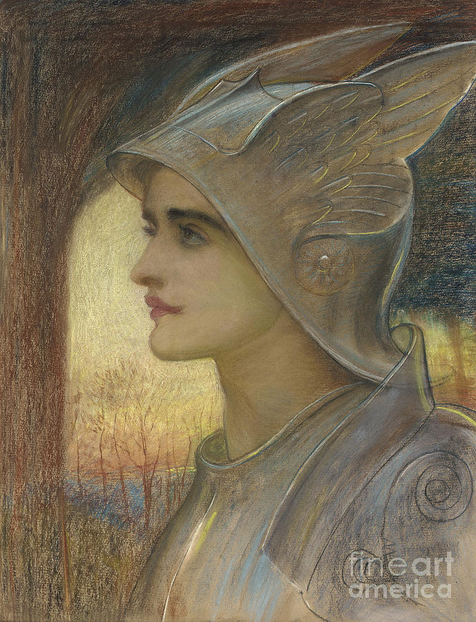 Joan Of Arc Pastel - Saint Joan of Arc by William Blake Richmond
