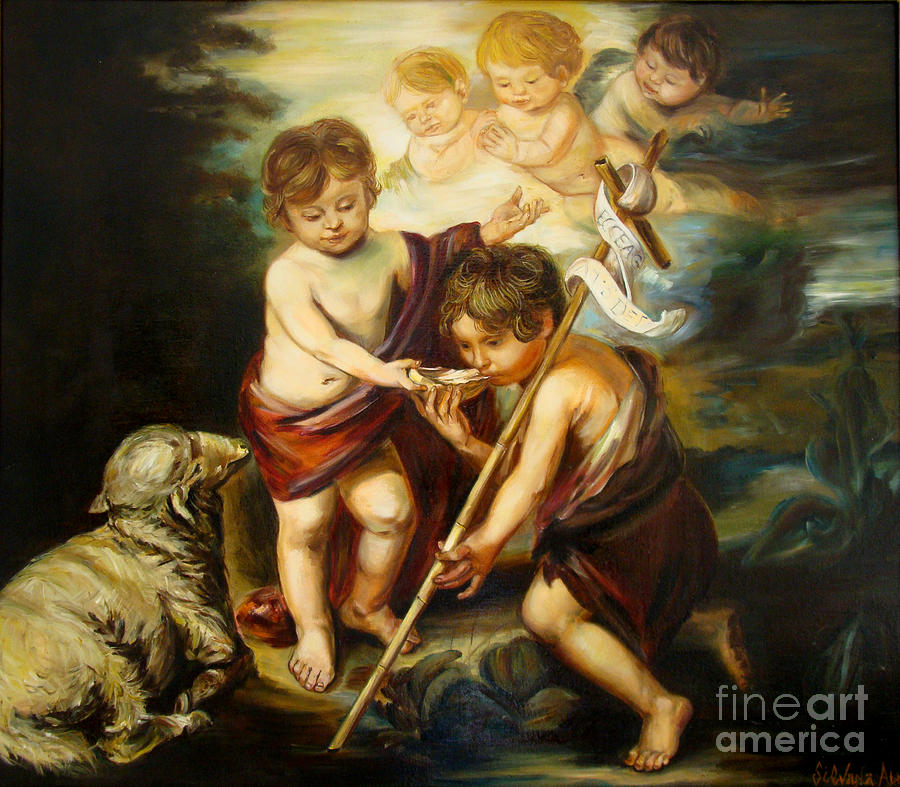 Bartolome Esteban Murillo Painting - Saint John Baptist by Silvana Abel