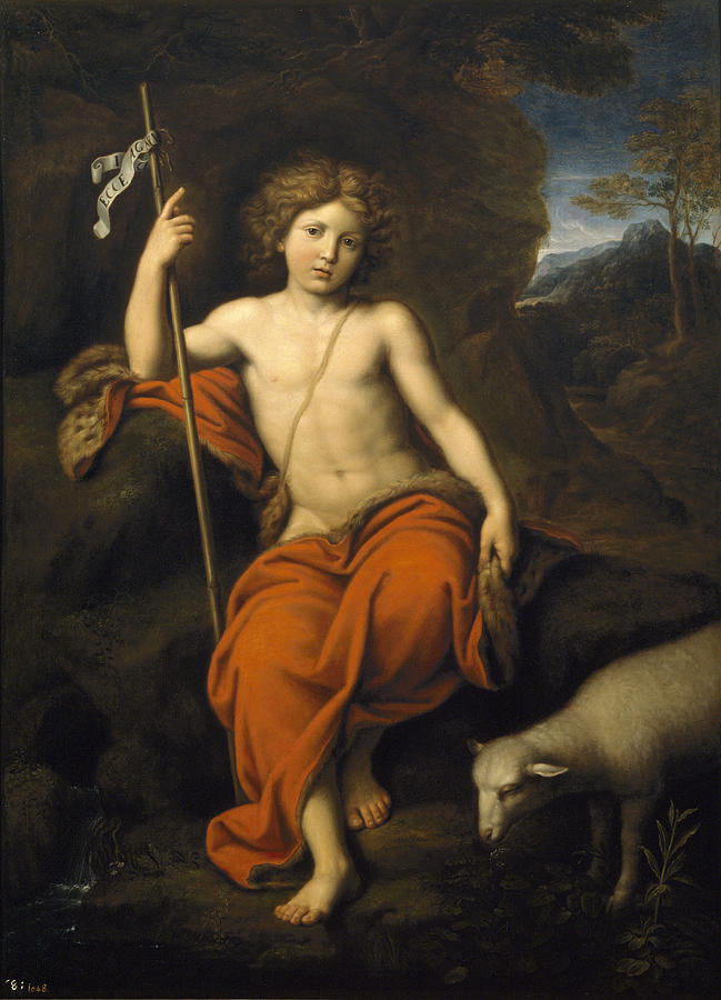 Saint John the Baptist Painting by Pierre Mignard