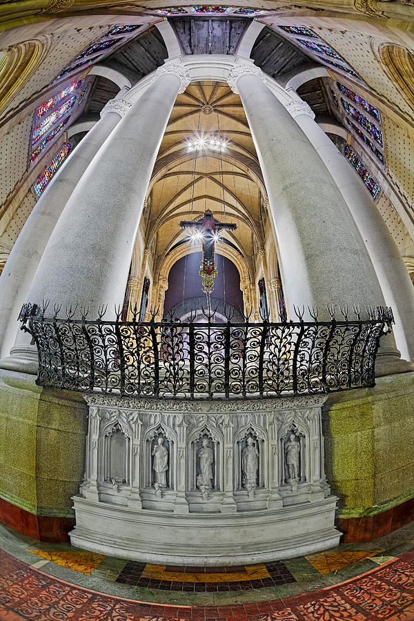 Saint John The Divine Rear Altar View Photograph by Susan Candelario