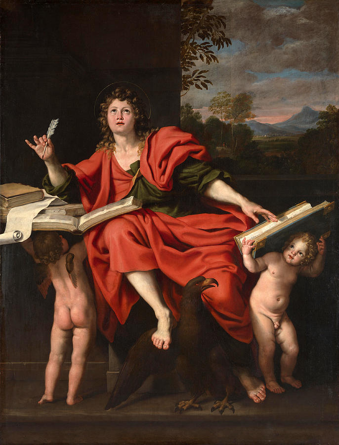 Domenichino Painting - Saint John the Evangelist by Domenichino