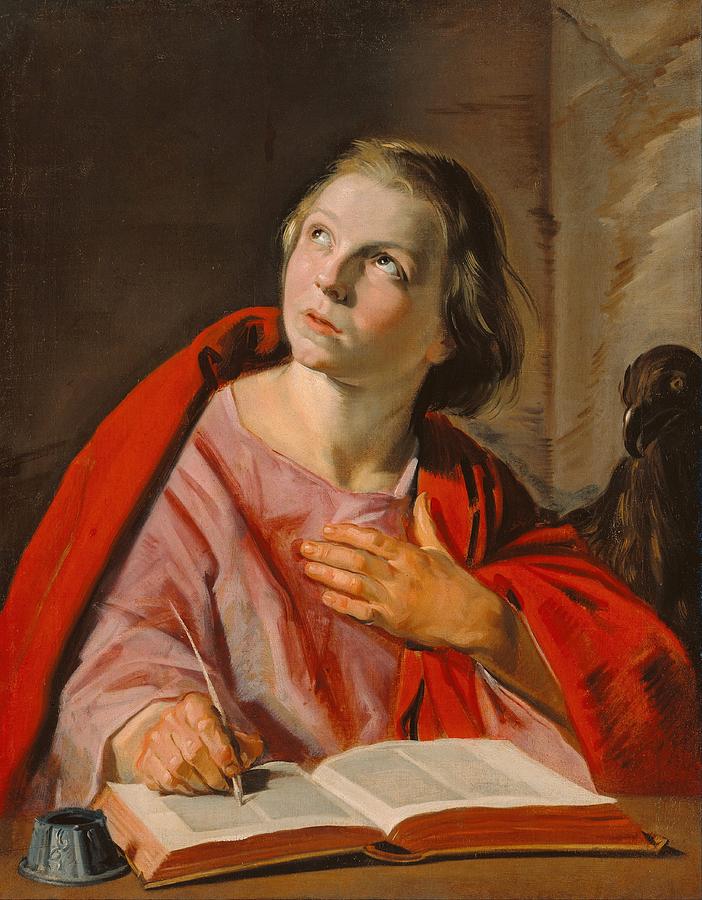 Portrait Painting - Saint John the Evangelist by Frans Hals