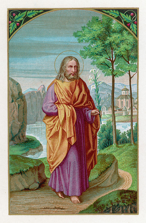 Saint Joseph Husband Of Mary, And Drawing by Mary Evans Picture Library