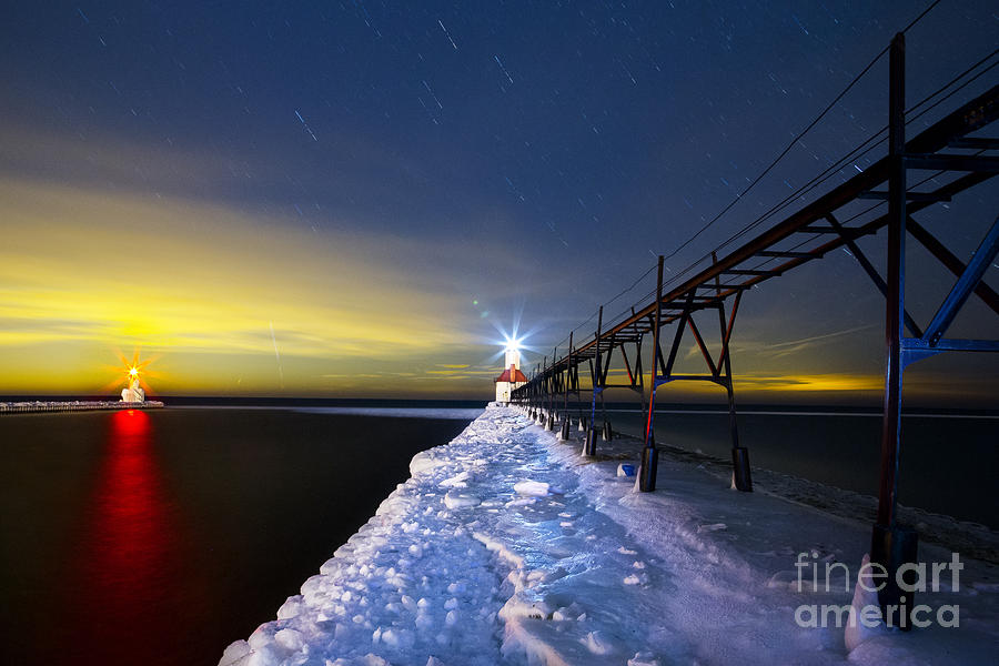 Saint Joseph Pier at Night Photograph by Twenty Two North Photography ...