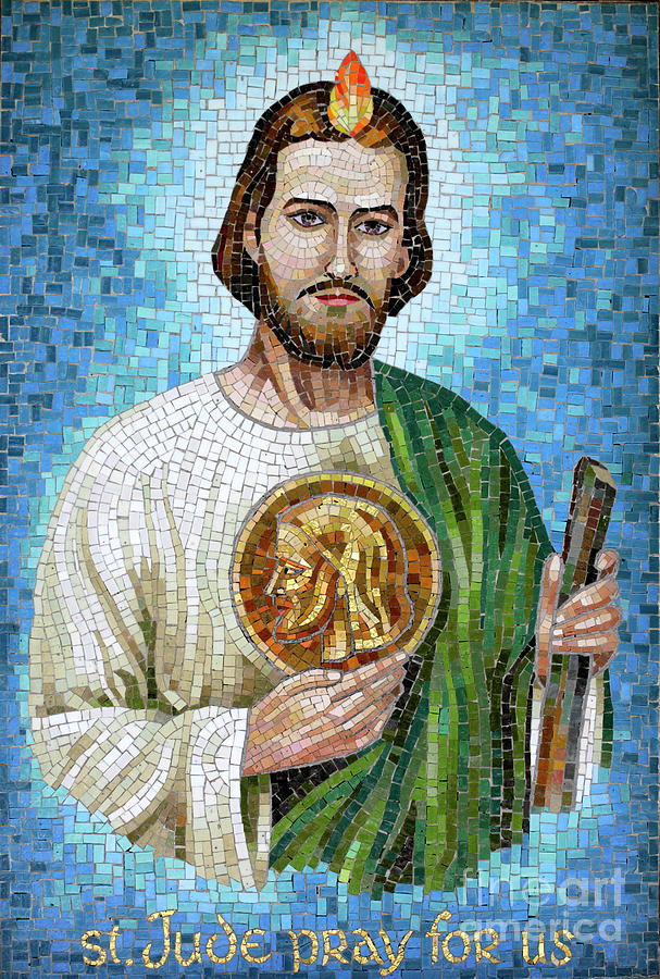 Saint Jude Mosaic Photograph by William Kuta