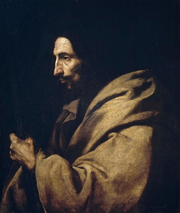 Saint Jude Thaddeus Painting by Jusepe de Ribera