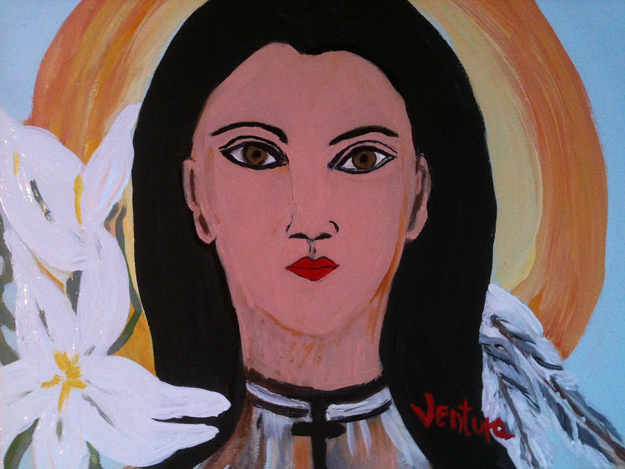 Saint Kateri Takekwitha Painting by Clare Ventura