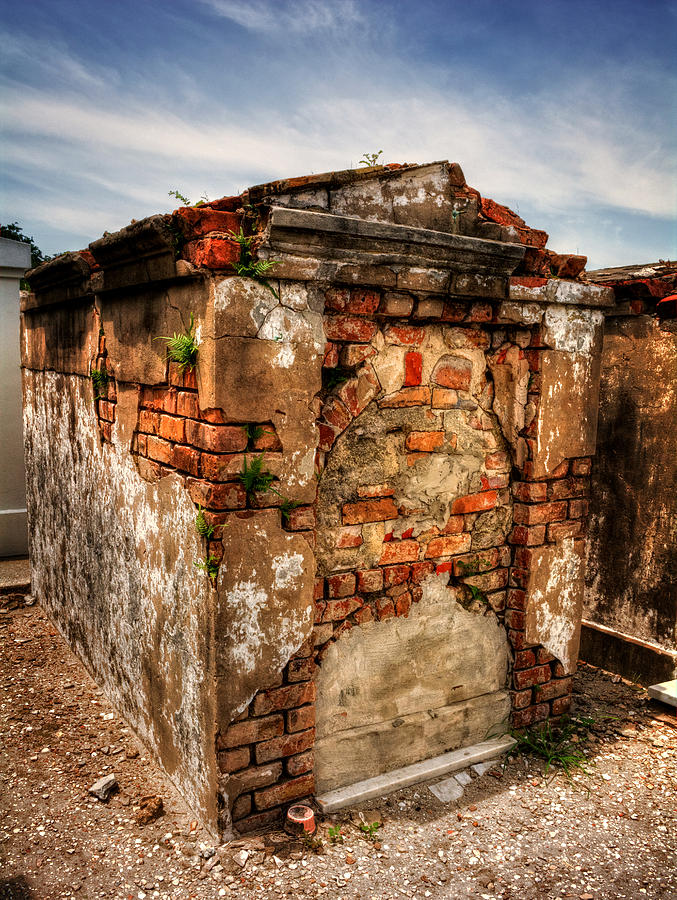 Saint Louis Cemetery No. 1 Brick Grave Photograph by Greg and Chrystal Mimbs
