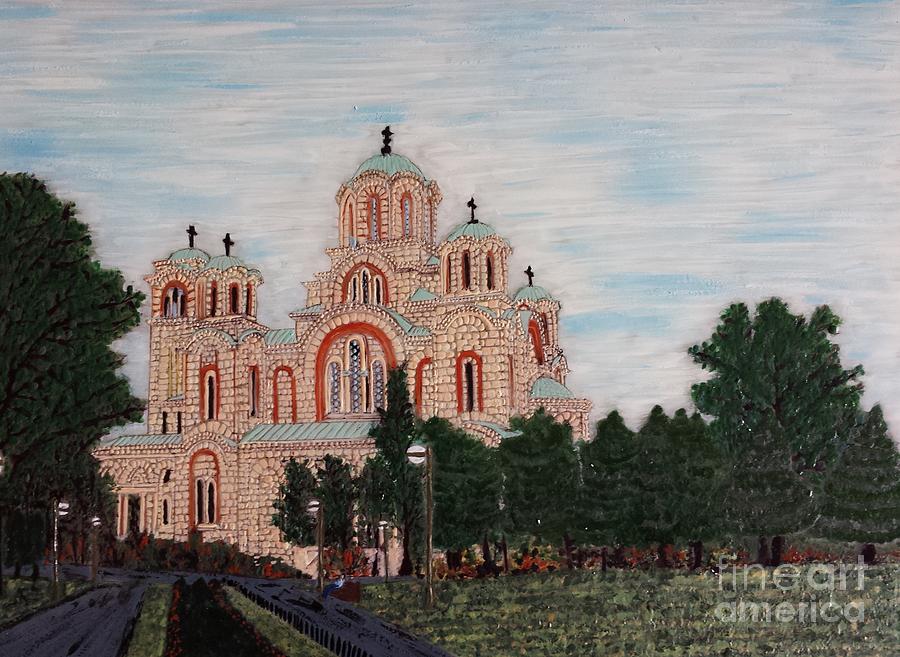 Saint Marko Church  Belgrade  Serbia  Painting by Jasna Gopic