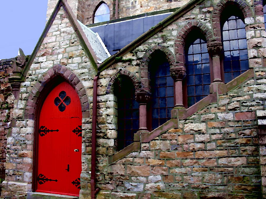 Abstract - Saint Marks Episcopal Church in Jim Thorpe PA Photograph by Jacqueline M Lewis