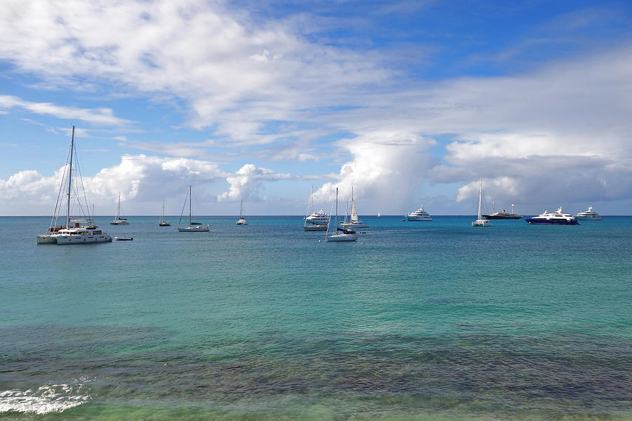 Boat Photograph - Saint Martin Simpson Bay The Caribbean by Toby McGuire