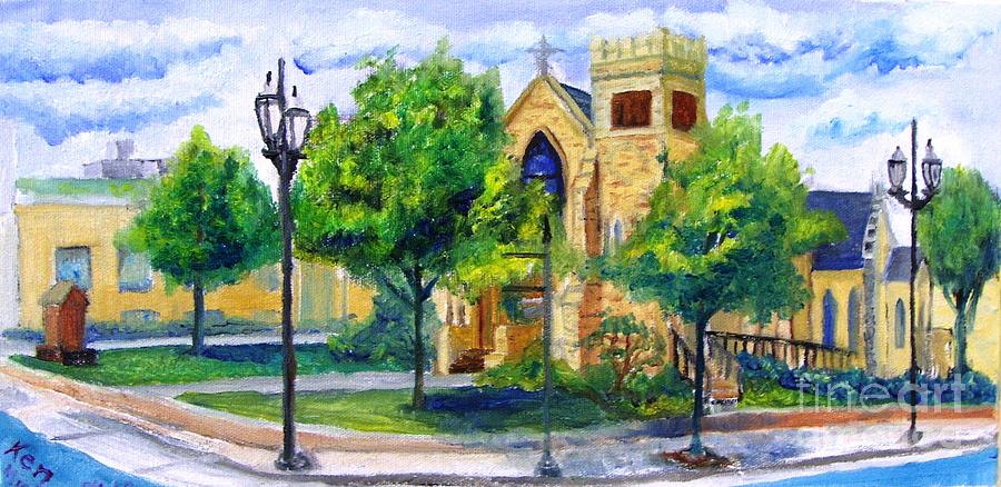 Saint Matthews Episcopal Church Painting By Kenneth Michur - Fine Art 