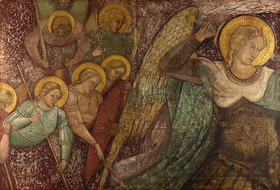 Saint Michael and Other Angels Photograph by Spinello Aretino