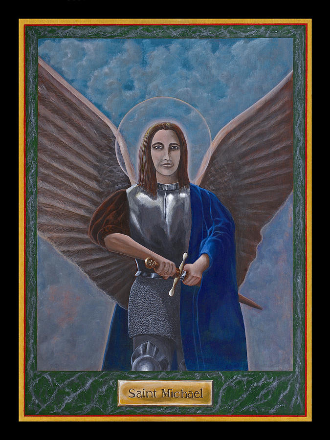 Saint Michael Painting by Mr Dill