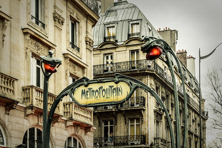 Paris Photograph - Saint-Michel Metro Station by Marco Oliveira