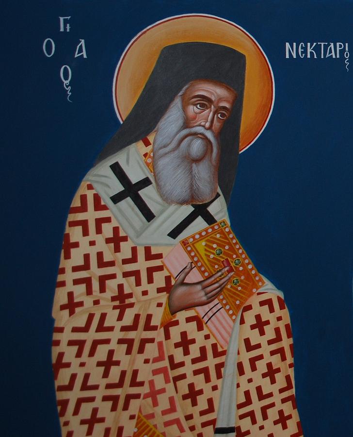 Saint Nectarios Photograph by George Katechis