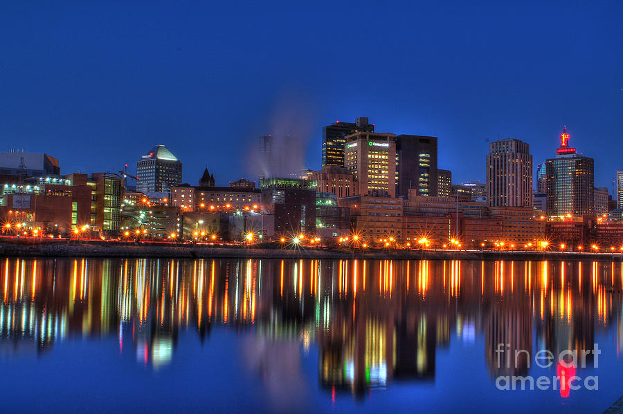 Saint Paul Minnesota at Night Photograph by Jimmy Ostgard