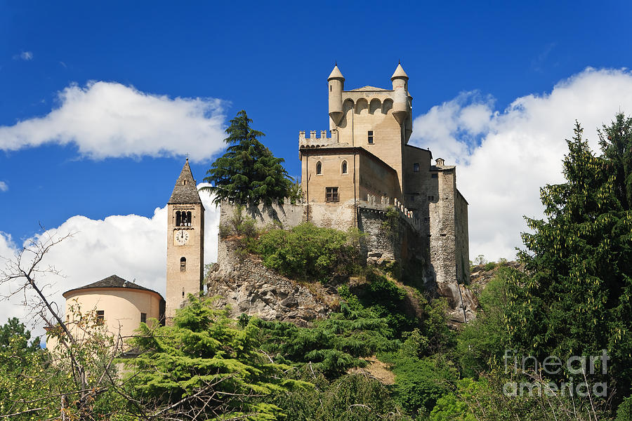 Saint Pierre castle - Italy Photograph by Antonio Scarpi