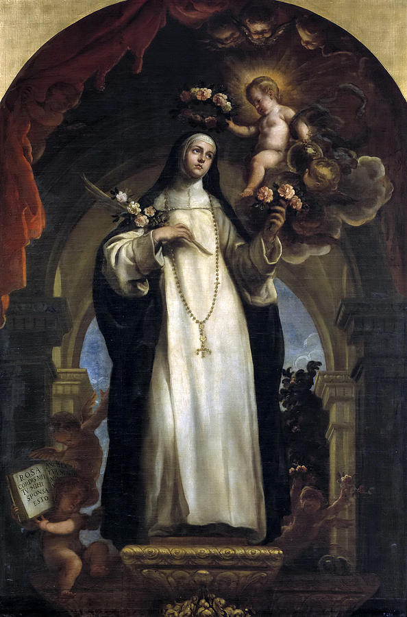 Saint Rose of Lima Painting by Claudio Coello