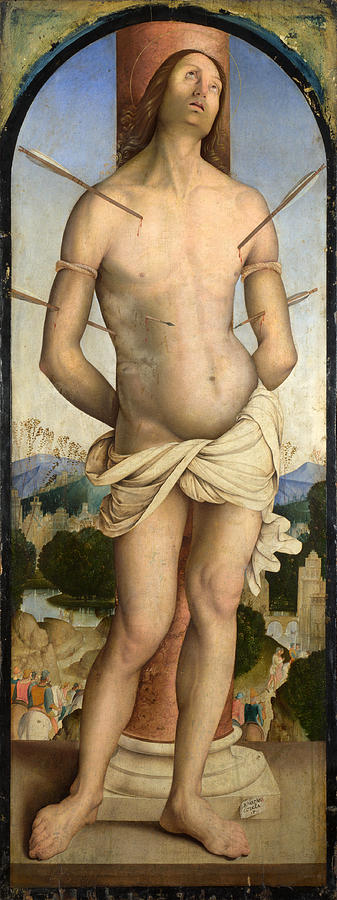 Saint Sebastian Painting by Bernardino Zaganelli